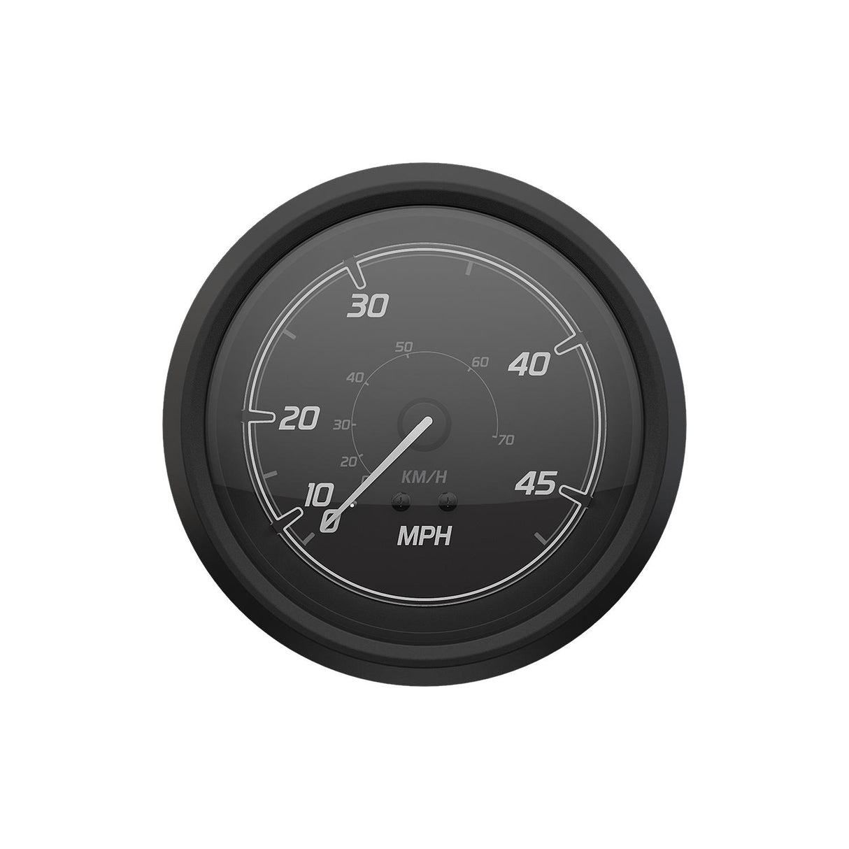 Quicksilver 8M6020099 Speedometer (45mph), Black/Matte Black