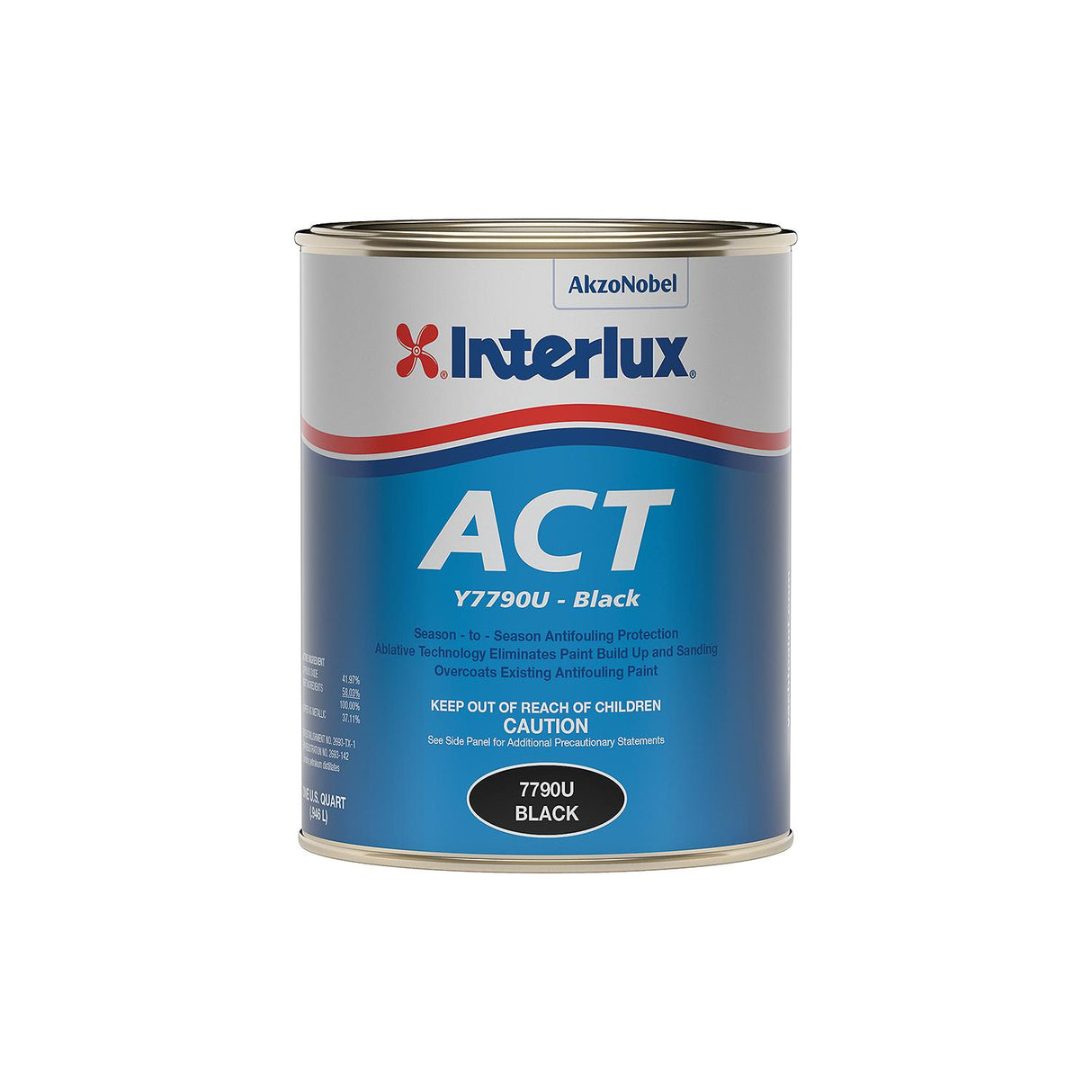 Interlux 7790UQ Act, Black, Qt., 6/case