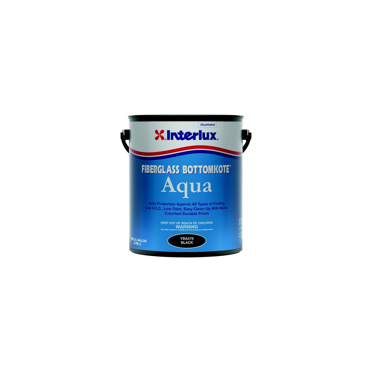 Interlux YBA579G Fiberglass Bottomkote® Aqua, Black, Gal.