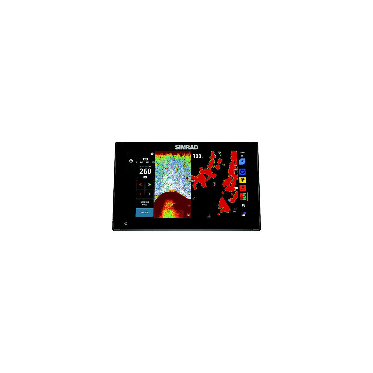 Simrad 00015218001 NSX™ 3009 Smart Chartplotter & Fishfinder, 9" w/o Transducer