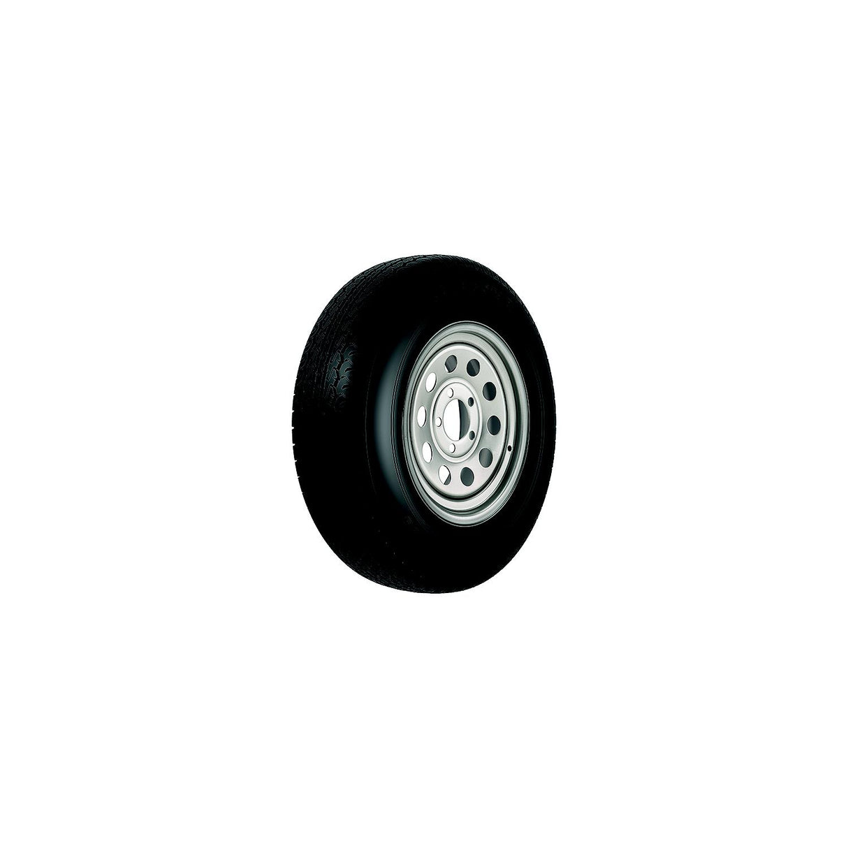 Loadstar Tire and Wheel (Rim) Assembly KR35, ST235/80R16 8 Hole E Ply, Modular Silver, Modular