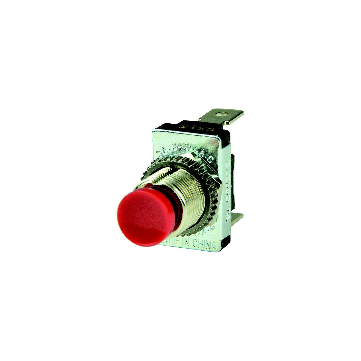 BEP 1001401 Momentary Contact Switch Off–(On), Red