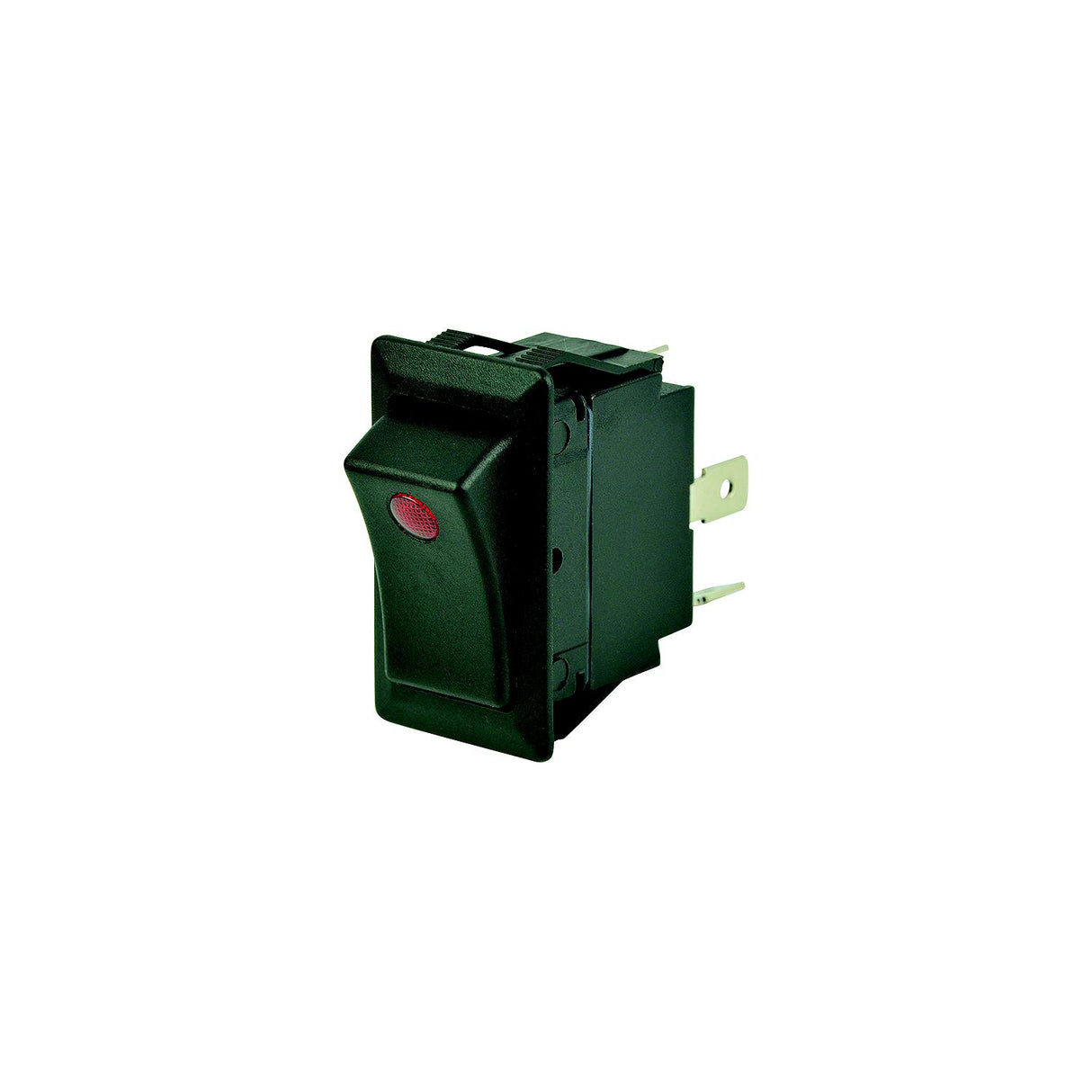 BEP 1001708 Rocker Switch, Off-On, SPST, Screw Terminals, Illuminated Red