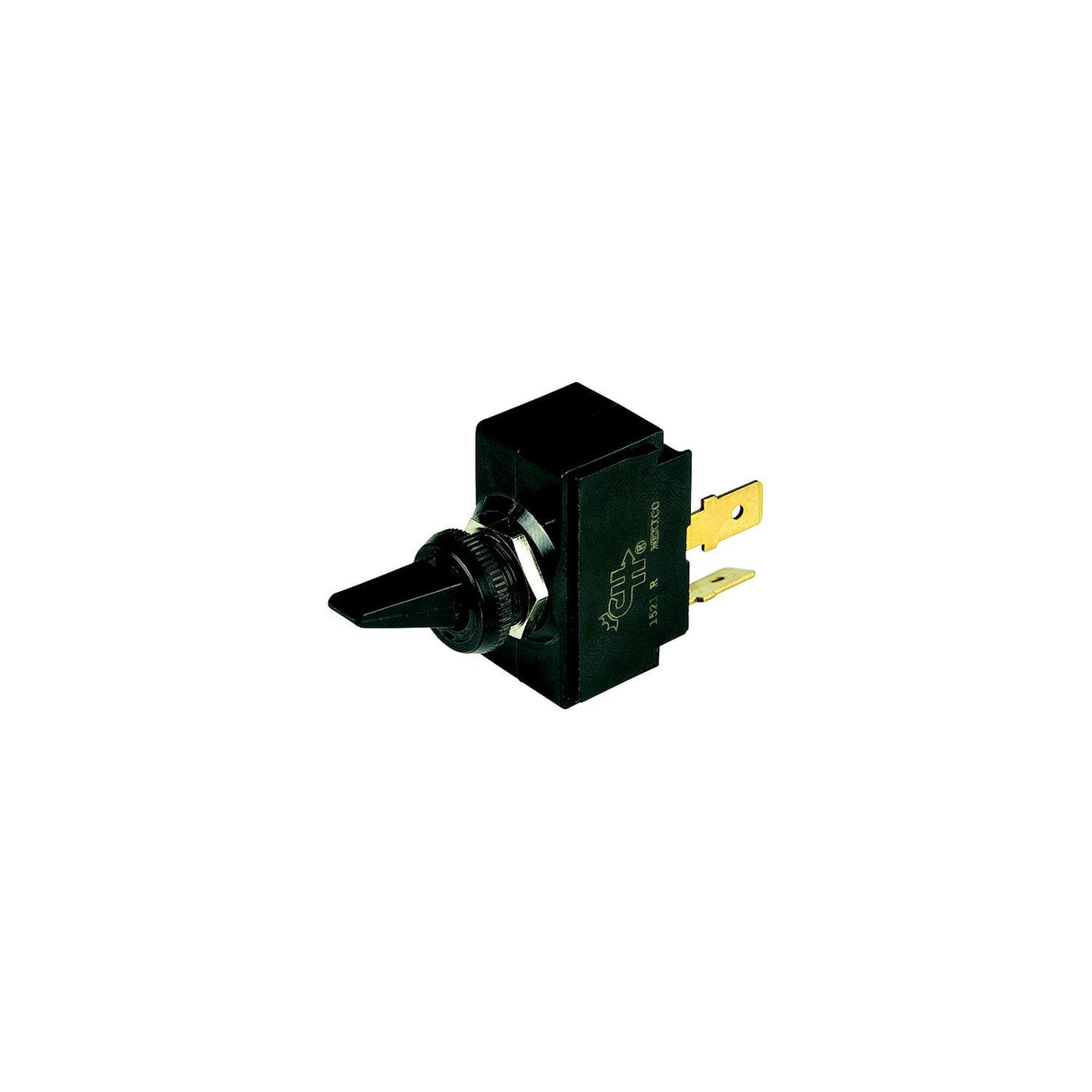 BEP 1001901 Plastic Handle Toggle Switch, Off-On, SPST, 1/4" Blade Terminals