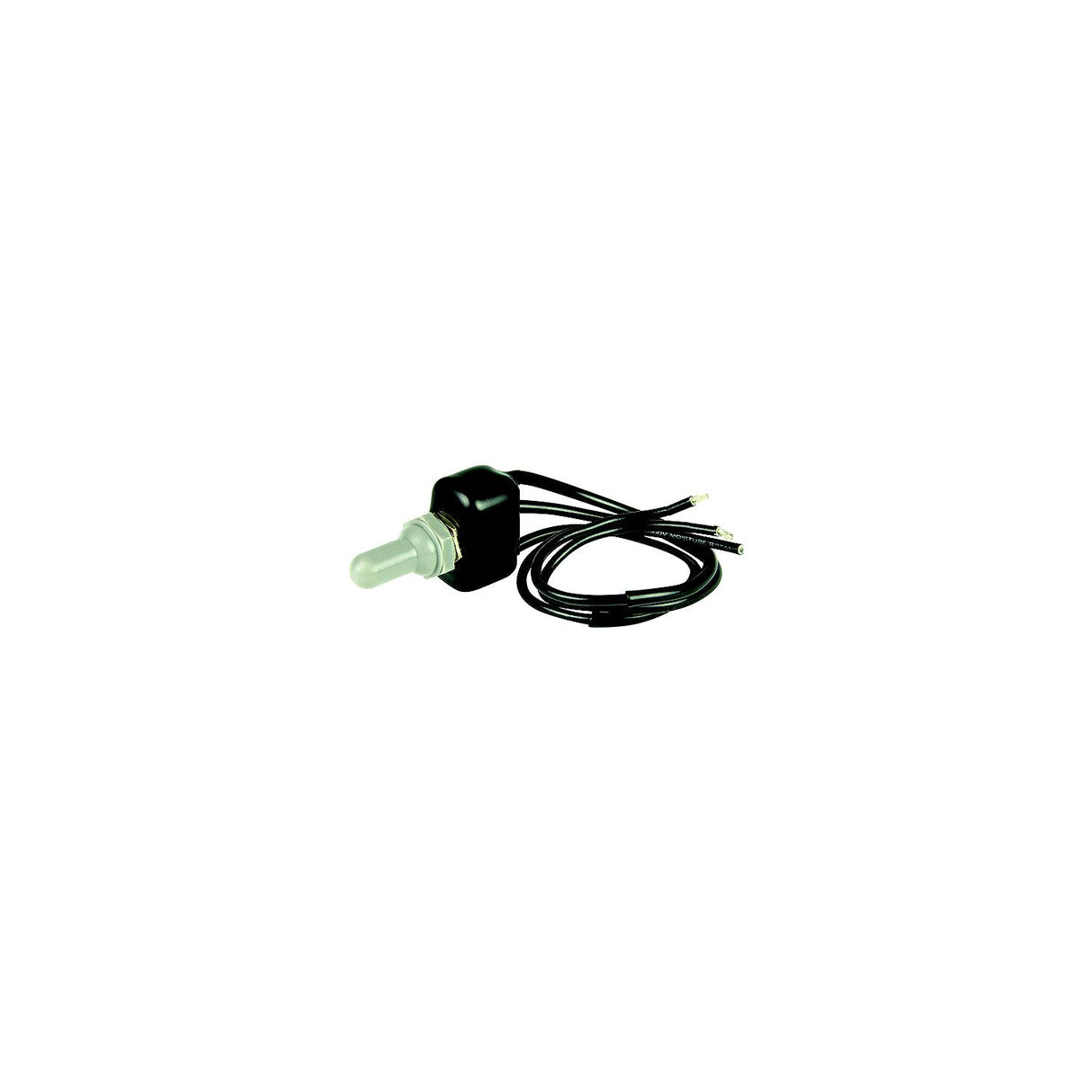 BEP 1002011 Sealed Dipped Toggle Switch, On-Off-On, SPDT, 8" Wire Leads