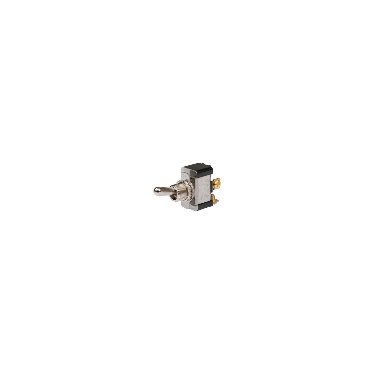 BEP 1002024 Chrome Plated Toggle Switch, Off-On, SPST, #6–32 Screw Terminals