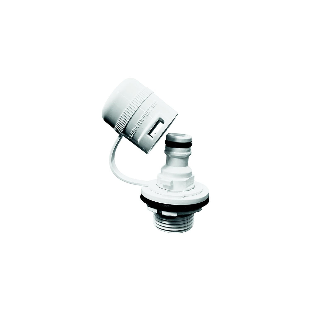 Flushmaster SMFMQCMW Flush Port Quick Connect, White, Quick Connect Mercury, Mercury Outboards