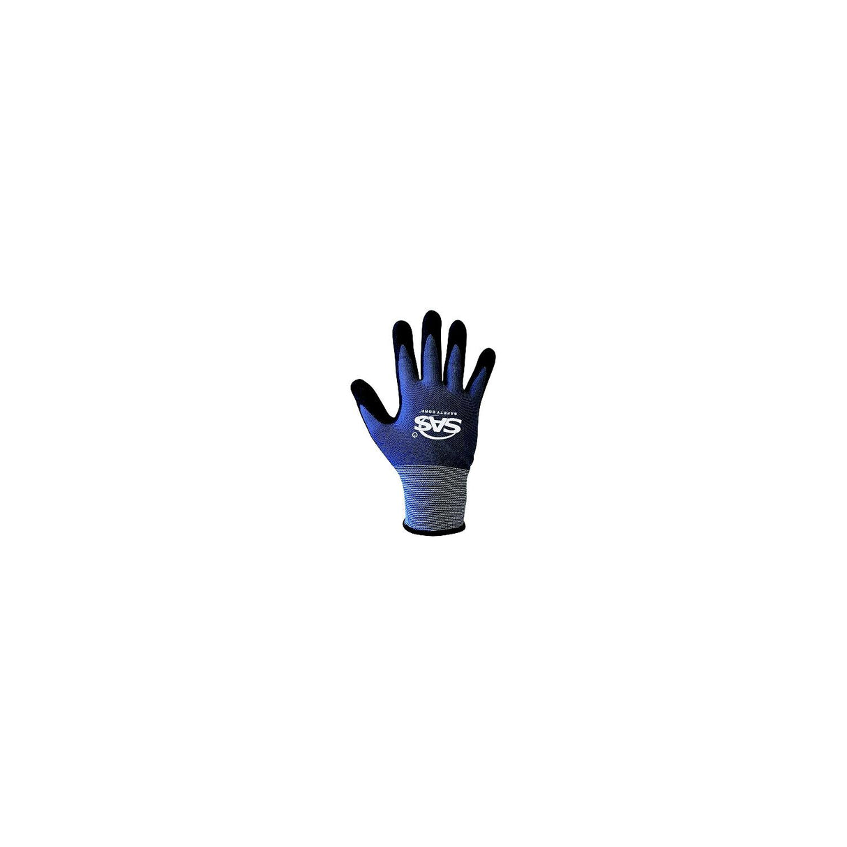 Raven Safety, 6407013, Nitrile Palm Coat Glove L, Seamless knit, Sandy nitrile, Gray/Black, 9.25 x 4.75 x 0.25