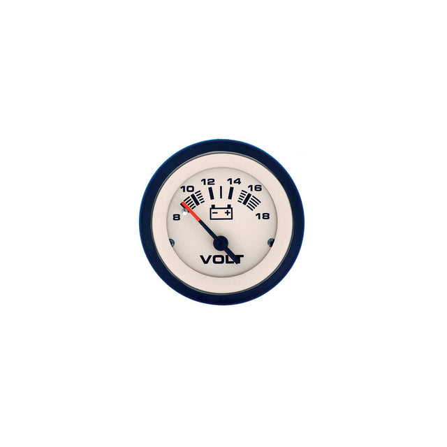 Sierra 59708P Sahara Series 2" Black & Tan 12V 8-18 VDC Voltmeter Gauge