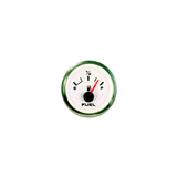 Sierra 62551P White Premier Pro Series 2" Stainless Steel Fuel Gauge & Requires "F" Sender Code