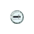 Sierra 65497P Lido Series 2" White & Stainless Steel 10,000 Hour Dial Range Hourmeter Gauge