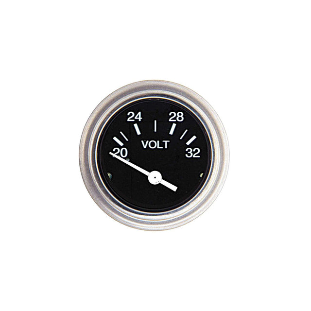 Sierra 80131P Heavy Duty Series 2" 24V System 20-32 VDC Dial Range Voltmeter Gauge