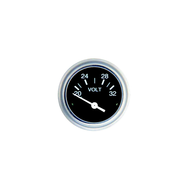 Sierra 80134P Heavy Duty Series 2" 12V System 10-16 VDC Dial Range Voltmeter Gauge