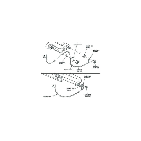 SeaStar HA5477 Grounding Strap for O/B Cylinder