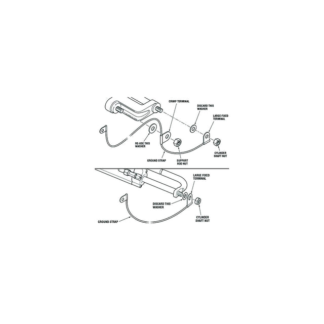 SeaStar HA5477 Grounding Strap for O/B Cylinder