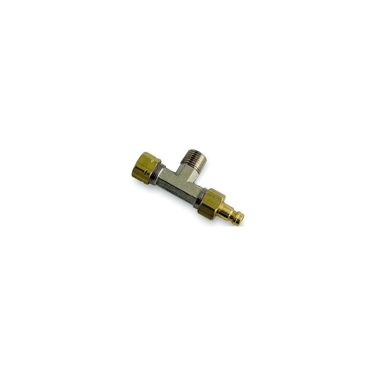 Dometic HF5520 Hydraulic Fitting Horizontal Bleeder Tees | Aluminum / Brass | 3/8" Tube | 2/Kit