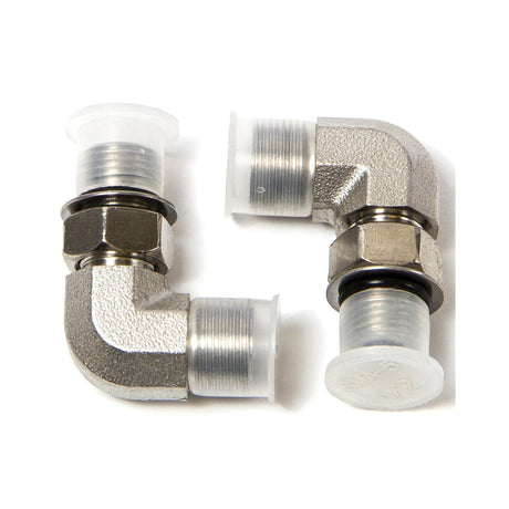 Dometic HF6004 Hydraulic 90 Degree Elbow Fittings | Aluminum | 3/8" Tube | 2/Kit