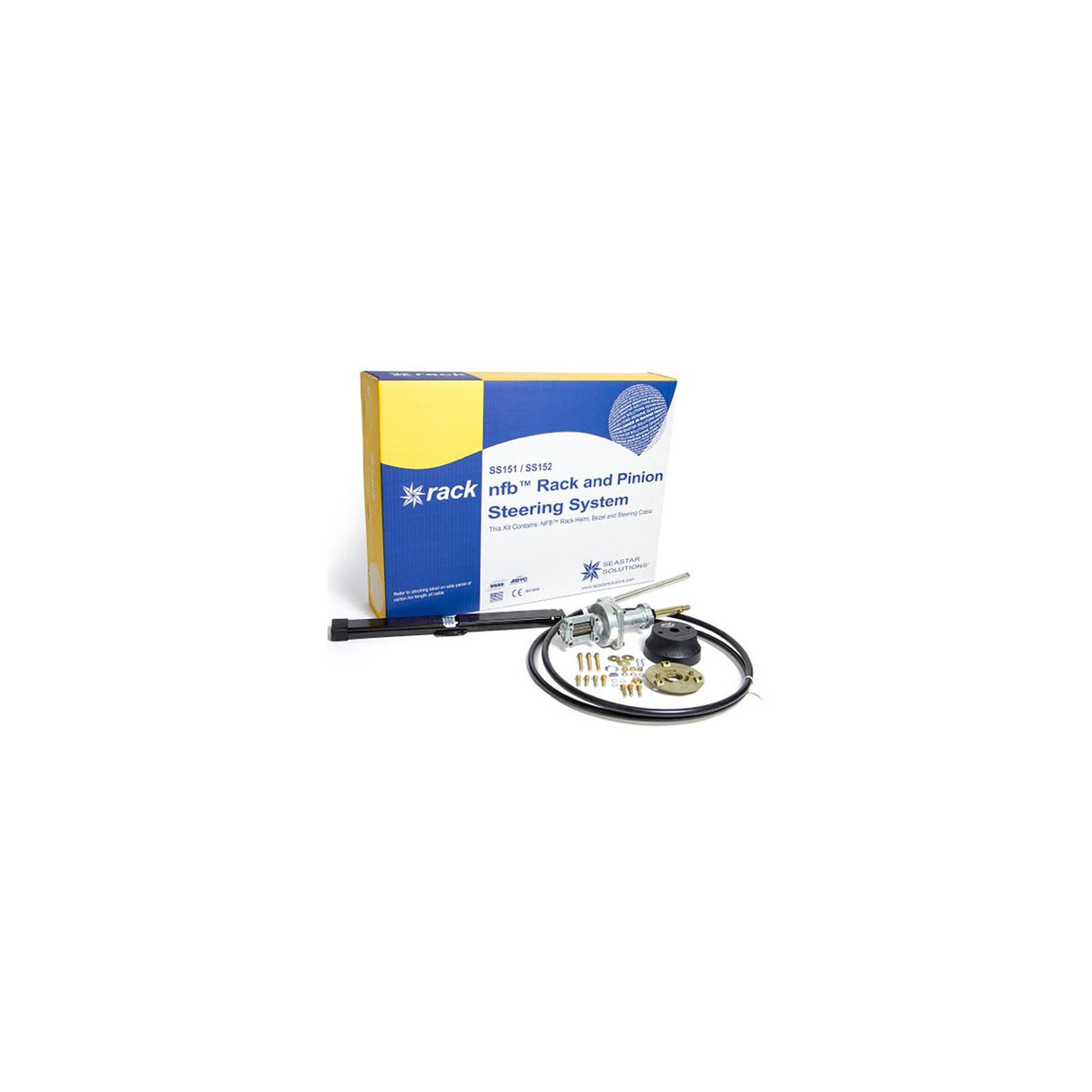 SeaStar Solutions No Feedback Rack and Pinion Steering Kit, Dual