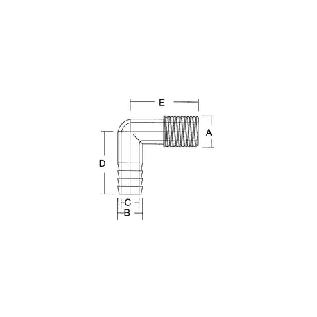 Forespar Marelon Male Elbow