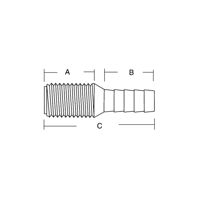 Forespar CF252 Marelon Hose Adaptor/Tailpipe