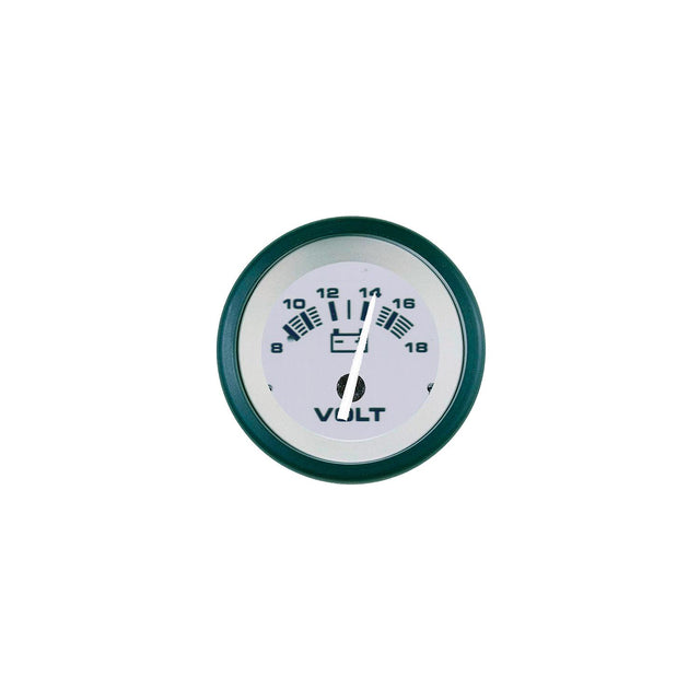 Sierra 61548P Driftwood Series 2" Black & Gray 8-18 VDC Dial Range Voltmeter Gauge