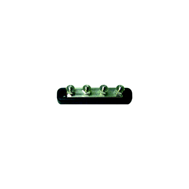 4 Gang #10 Stud Type Bus Bar, 150 Amp