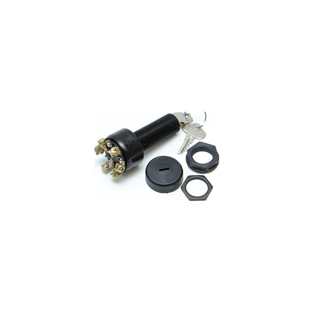 Sierra Magneto 3 Position 1 1/8" Polyester 6 Screw Terminal 12V 15 Amp Ignition Starter Switch