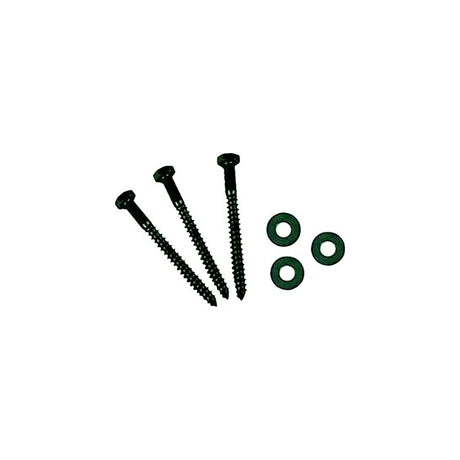 AP Products 012LW25  3/8 x 4 Hex Lag Screw w/Washers, 25 Pack