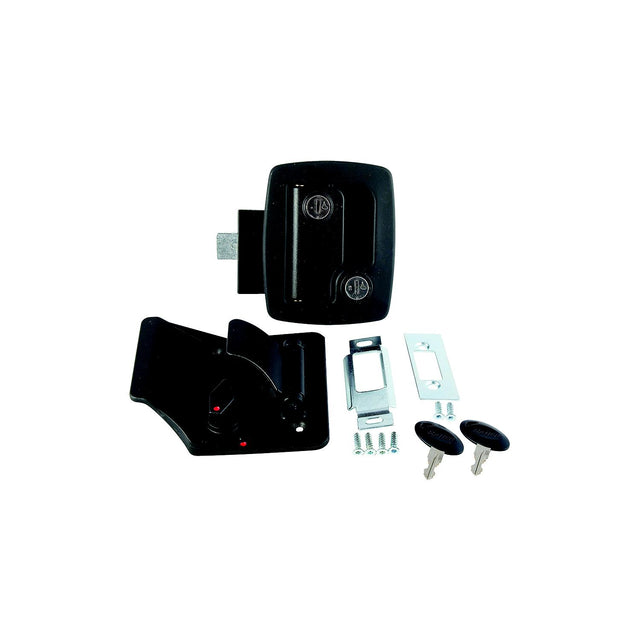 AP Products 013520 Bauer Standard Entrance Travel Trailer Lock - Black