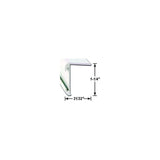 AP Products 021852028 Long Leg Insert Corner Molding, 8' Black