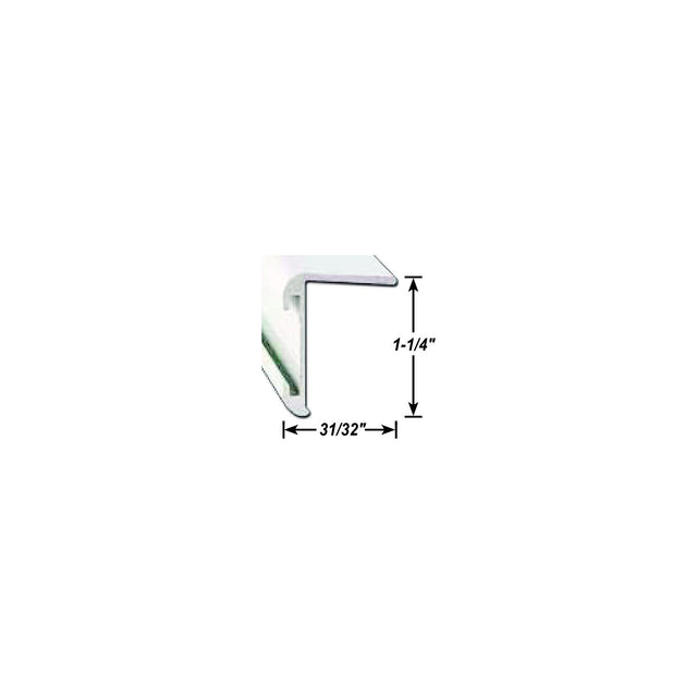 AP Products 0218520216 Long Leg Insert Corner Molding, 16' Black