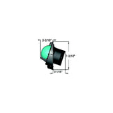 Navigator Compass, Bulkhead Mount, Combi Dial, Black