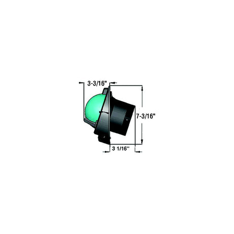 Navigator Compass, Bulkhead Mount, Combi Dial, Black