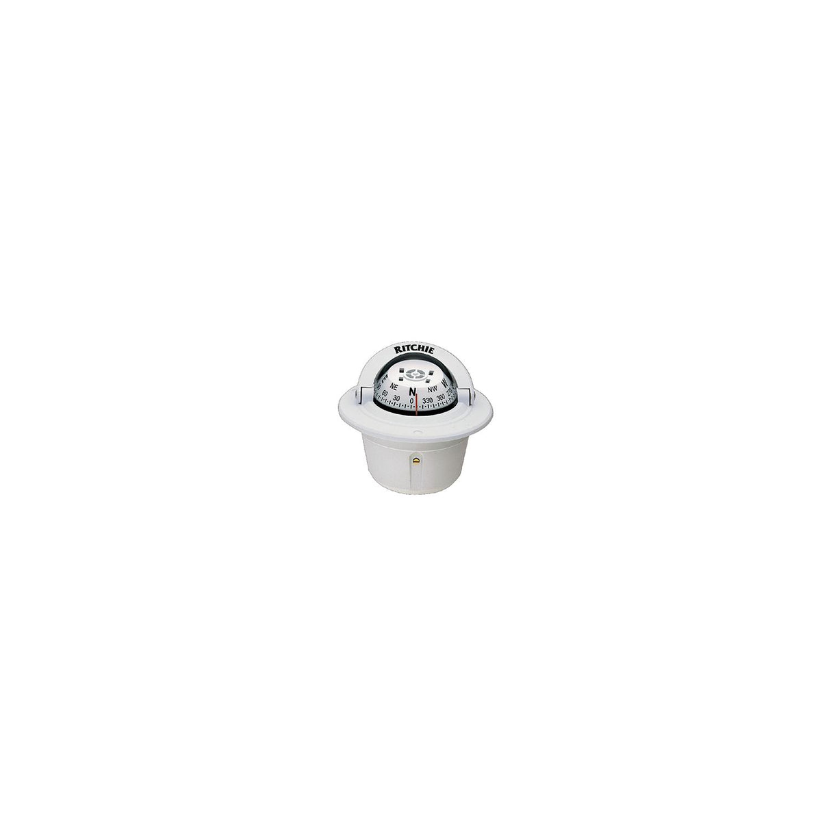 Explorer Flush Mt. Compass, White