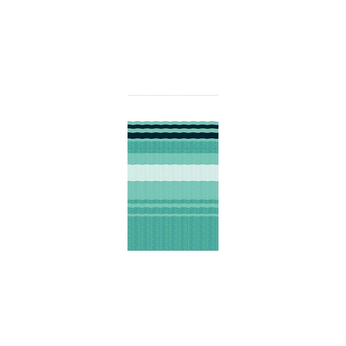 Carefree JU188C00 1-Piece Standard Vinyl Awning Replacement Fabric, 18', Teal Fade on Both Sides, White Weatherguard