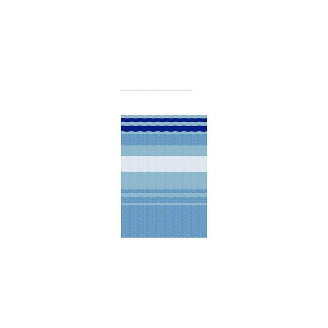 Carefree JU218E00 1-Piece Standard Vinyl Awning Replacement Fabric, 21', Ocean Blue Fade on Both Sides, White Weatherguard