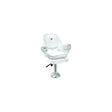 Wise Deluxe Pilot Chair w/Padded Arm Rests & Cushions, White