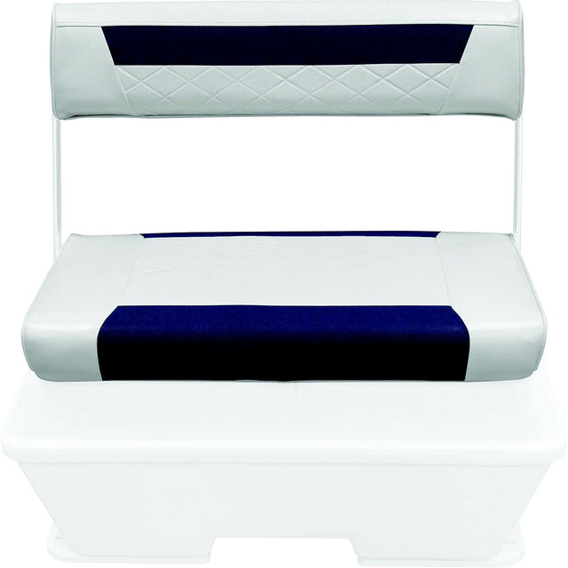 Wise Seating 8WD156BS1904 Replacement Back Rest & Seat Cushion Set for 8WD156-784 70/62 Qt, Brite White and Mariner Blue