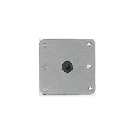 Attwood Lock'N-Pin 3/4" Base Plate 7" x 7" Non-Threaded Stainless Steel w/Nylon Bushing