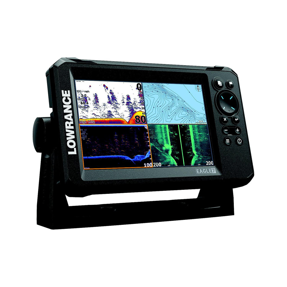 Lowrance 00016228001 Eagle 7 TripleShot™ w/C-MAP® DISCOVER™  US/CA