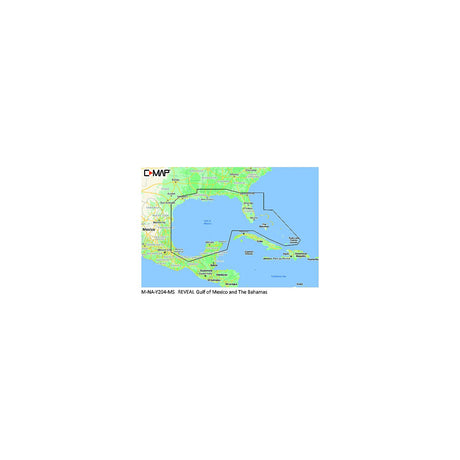 C-Map MNAY204MS Reveal Chart, Gulf of Mexico & The Bahamas