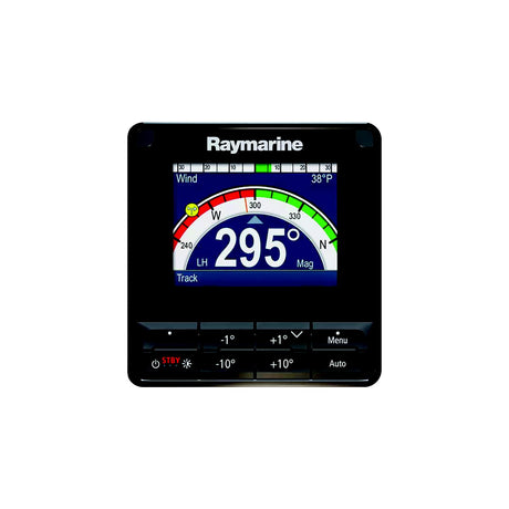 Raymarine E70328 Autopilot Control Heads, Resolution, 
320(H) x 240(V) pixels, Size: 3.45" TFT LCD display, Brightness:1,200 cd/m2, Power consumption: 1.57 W, Current: 131 mA, Voltage: 12 V dc