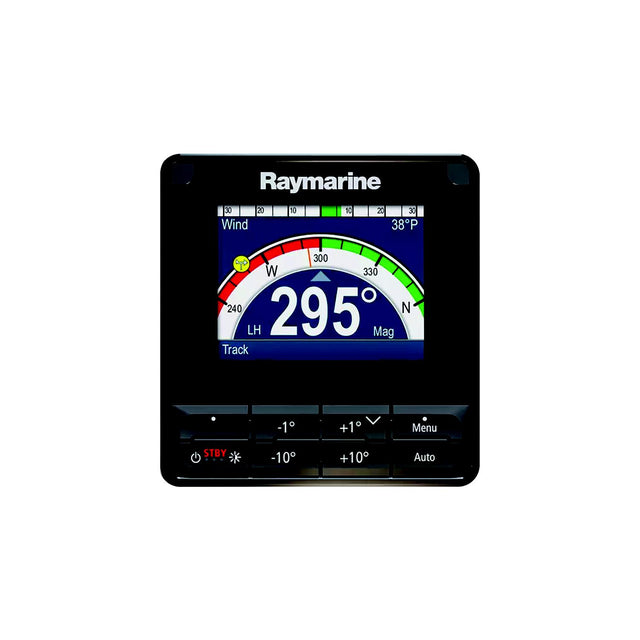 Raymarine E70328 Autopilot Control Heads, Resolution, 
320(H) x 240(V) pixels, Size: 3.45" TFT LCD display, Brightness:1,200 cd/m2, Power consumption: 1.57 W, Current: 131 mA, Voltage: 12 V dc