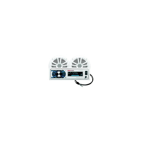 Boss Audio MCK632WB6 Single-Din AM/FM Receiver w/ 6.5" Marine Speakers/ Antenna, White