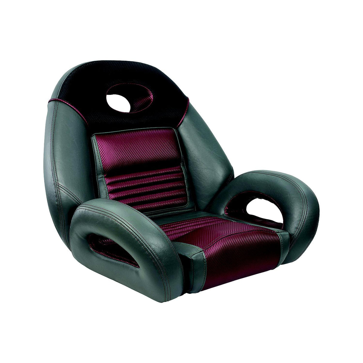 Springfield Marine 104094002 Pro Fishing Speed Seat Charcoal/Med. Gray/Burgundy