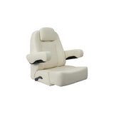 Springfield Marine 104214501 Charter Helm Low-Back with Bolster, Off-White