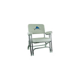 Springfield 1080021EMB Deck Folding Chair, White w/Embroidered Back