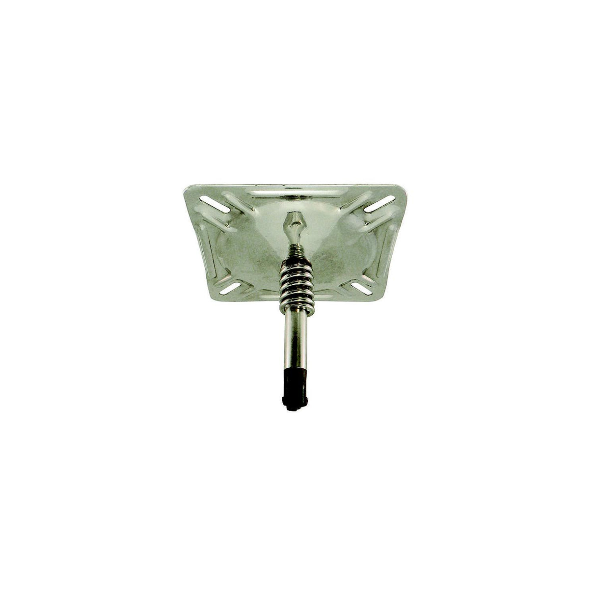 Springfield KingPin 7" x 7" Swivel Seat Mount With Spring, Polished Finish