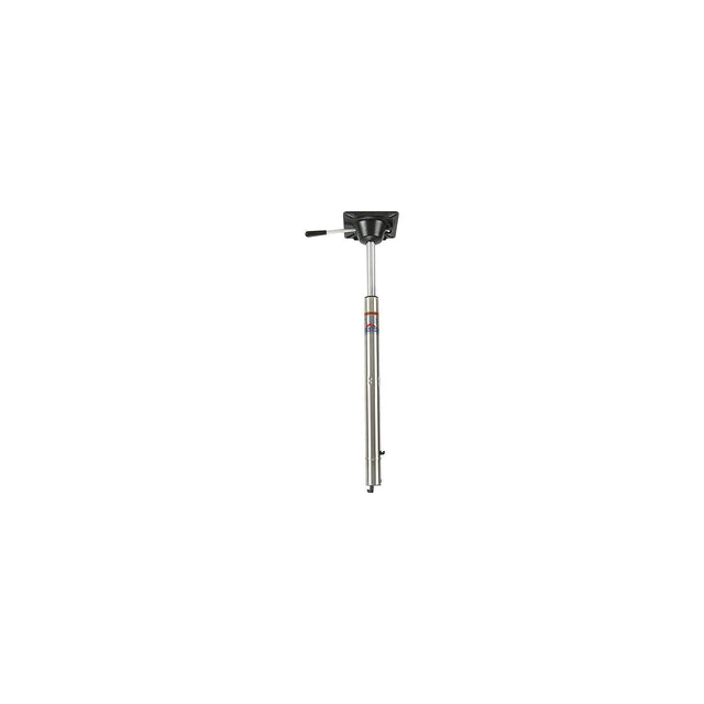 Springfield Spring-Lock Power-Rise 25-1/2" to 32-1/4" Adjustable Stand-Up Stainless Steel Pedestal