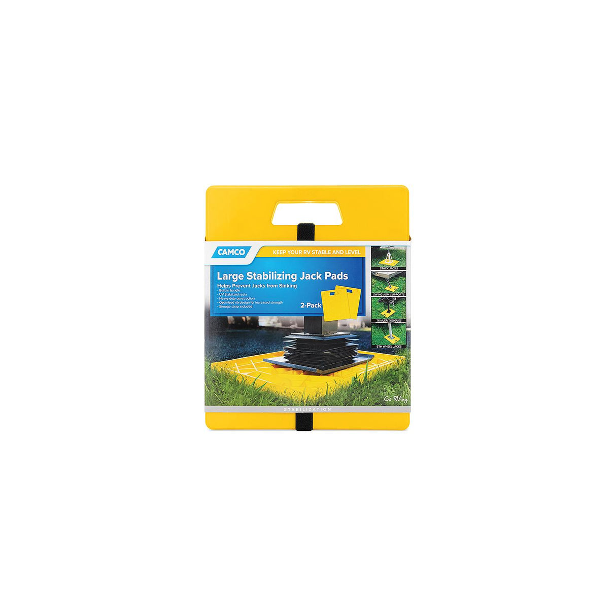 Camco Large Stabilizing Jack Pads, Pr.